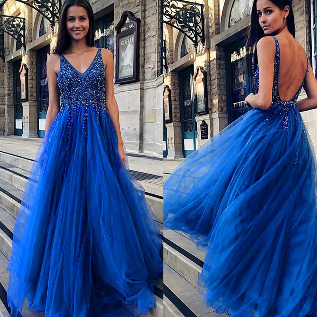 Beading Dresses V-Neck Pink High Split Tulle Sweep