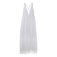 Load image into Gallery viewer, Hot Womens Summer Party Lace Vestidos Tutu Dress Jumper Ladies V Neck Backless Maxi Long Tulle Dresses Sundress Clothes Vestidos