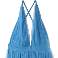 Load image into Gallery viewer, Hot Womens Summer Party Lace Vestidos Tutu Dress Jumper Ladies V Neck Backless Maxi Long Tulle Dresses Sundress Clothes Vestidos