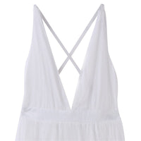 Load image into Gallery viewer, Hot Womens Summer Party Lace Vestidos Tutu Dress Jumper Ladies V Neck Backless Maxi Long Tulle Dresses Sundress Clothes Vestidos