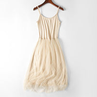 Load image into Gallery viewer, Women Summer spaghetti Strap Dresses sleeveless Voile Elegant Slim Puffy Party Dress Red Women Tulle Dress J15